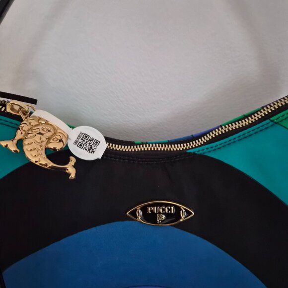 Pucci Yummy Shoulder Leather Trim Bag Multicolor - Picture 4 of 15